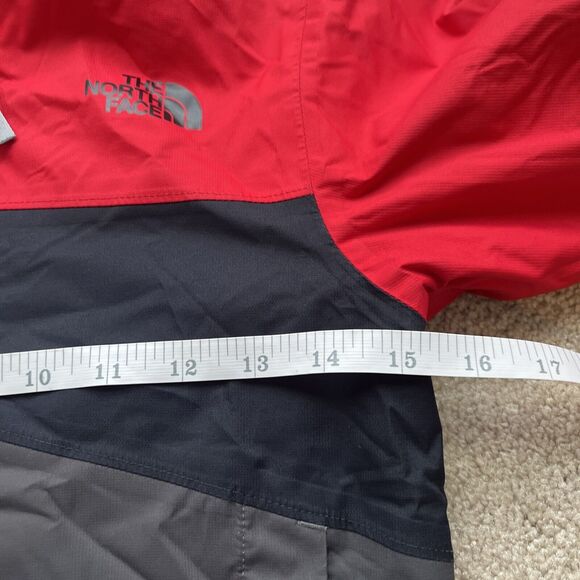North Face 3 in 1 Jacket Set Boys XXS 5 Dryvent Fleece Inner Rain Colorblock Red - Picture 5 of 13